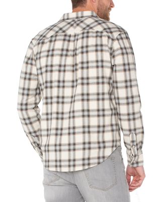 Long Sleeved Curved Yoke Regular Fit Button Down Shirt