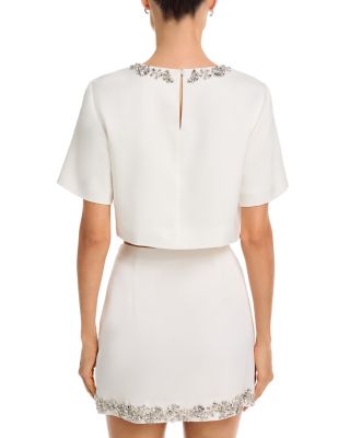 Tumbling Flowers Crop Top