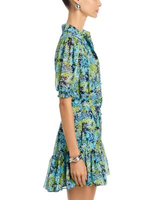 Dahlia Print Halbini Dress