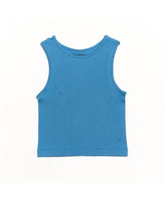  Girls' Girls' Ribbed Crop Sports Tank Top - Little Kid