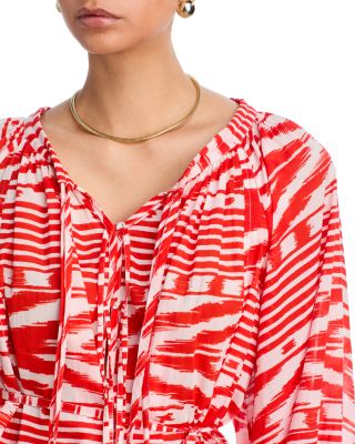 Oleander Blouse & Move And Groove Printed Pants