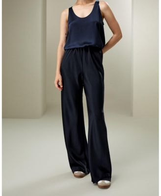 Full Bias Cut Silk Pants