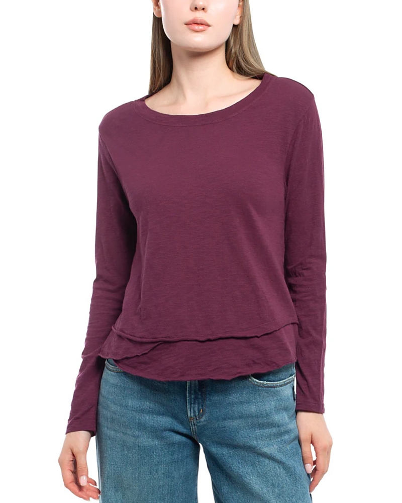 Wilt Clothing Long Sleeve Mock Layer Tee