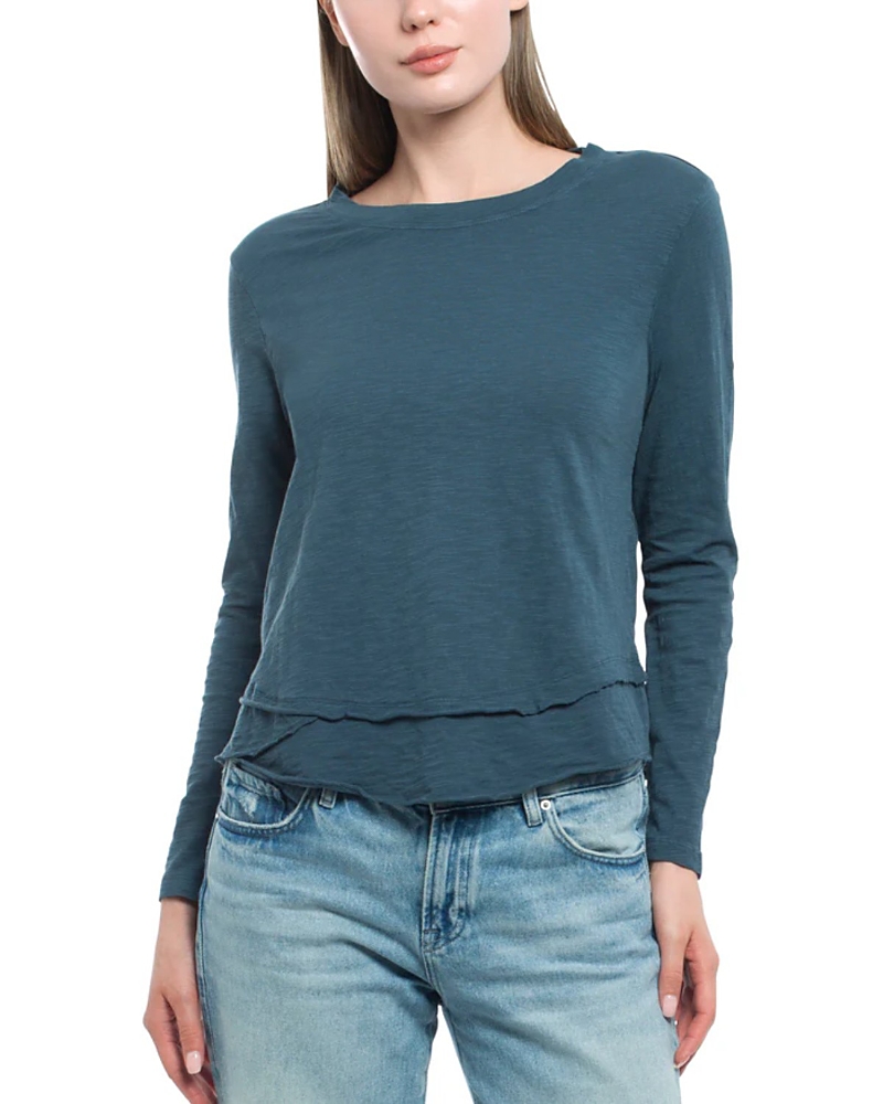 Wilt Clothing Long Sleeve Mock Layer Tee