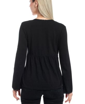  Empire Seam Trapeze Laze Trims Tee