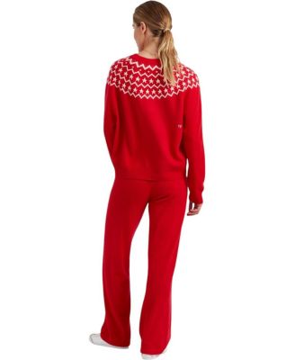  Women's Wool Cashmere Star Yoke Sweater