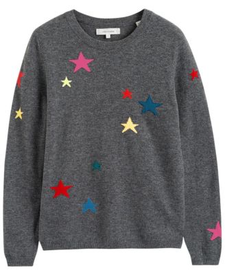 Women's Wool Cashmere Star Sweater