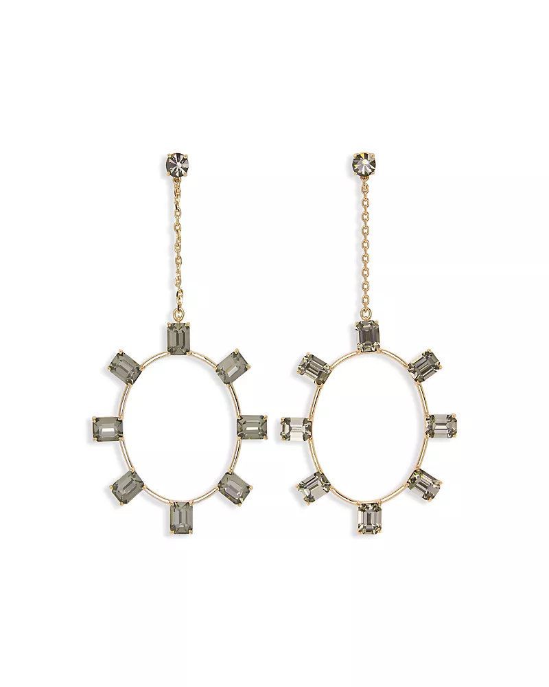 Ramy Brook Stone Jewelry Alanna Long Circle Drop Earrings