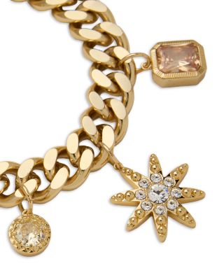 Bead Charm Jewelry Cubic Zirconia, Freshwater Pearl Emma Charm Bracelet