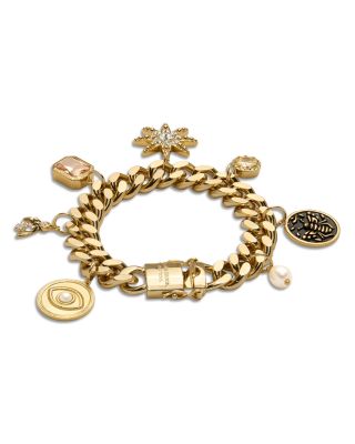 Bead Charm Jewelry Cubic Zirconia, Freshwater Pearl Emma Charm Bracelet