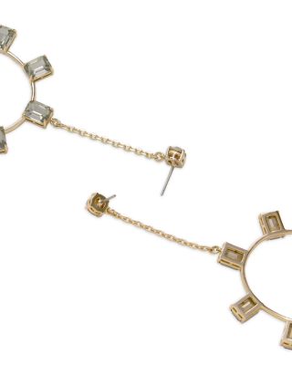 Stone Jewelry Alanna Long Circle Drop Earrings