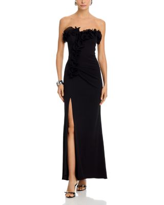 Strapless Scuba Crepe Dress - Exclusive 