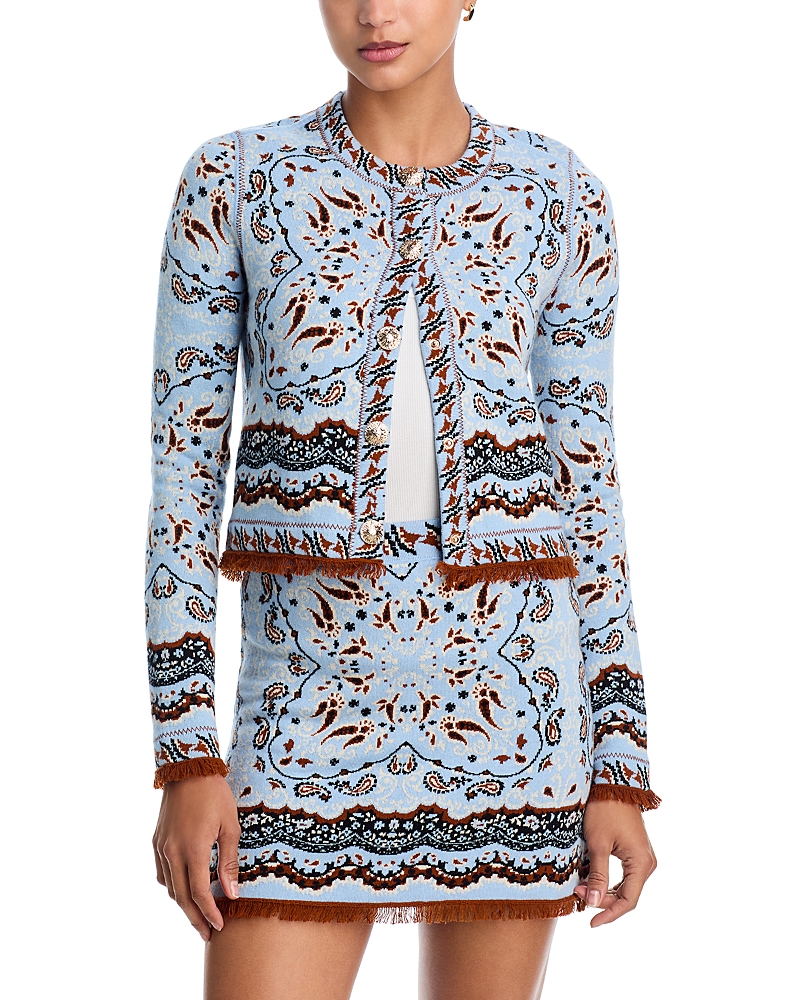 Cara Cara Livi Knit Jacket In Blue