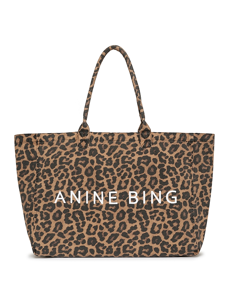 Anine Bing Leo Extra Large Canvas Tote