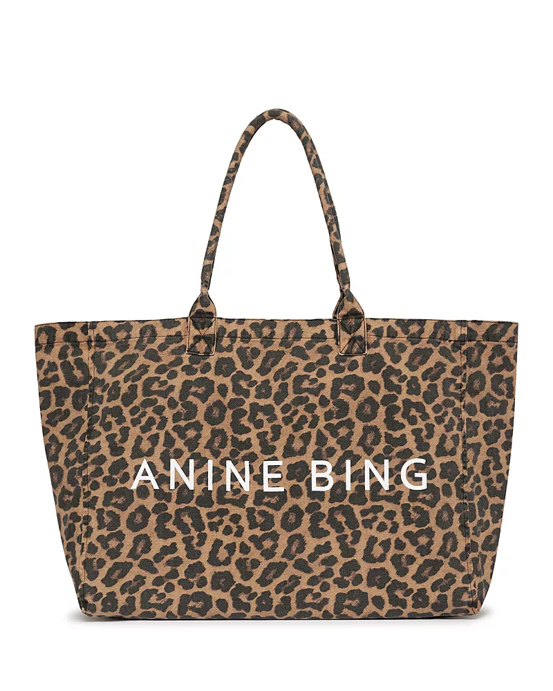 Anine Bing Leo Extra Large Canvas Tote