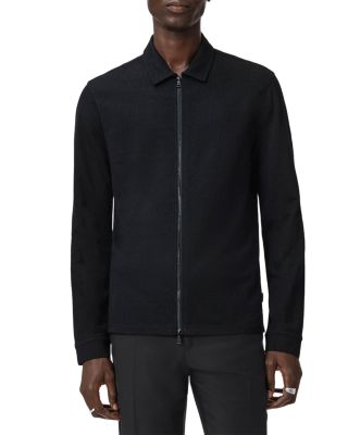 Kassen Jacquard Zip Front Shirt Jacket