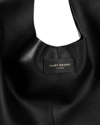 Violet Large Leather Hobo Bag