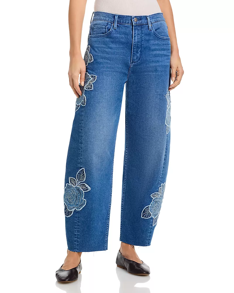 Driftwood Parker x Rose High Rise Barrel Jeans in Medium Wash