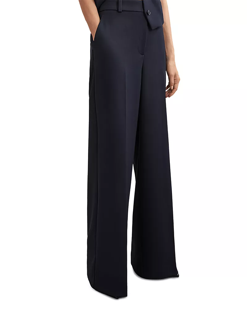 Reiss Petite Gabi Wide Leg Pants