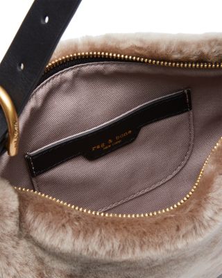 Mercer Small Shearling Hobo Bag