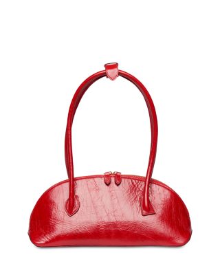East/West Leather Dome Bag