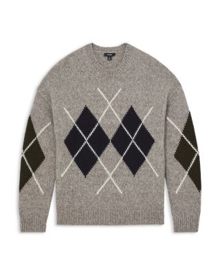 Cooke Relaxed Fit Crewneck Argyle Sweater