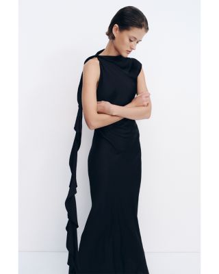 Agnes Draped Ruffled Dress