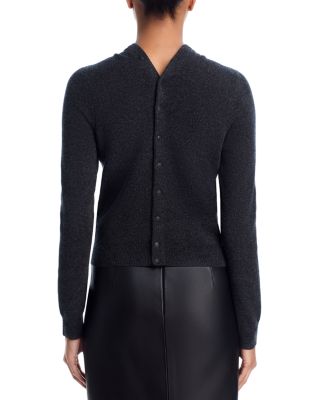 Wool Blend V Neck Cardigan Sweater