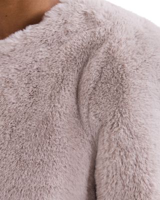 Crystal Faux Fur Coat