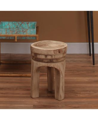 Mesa Natural Wood Side Table