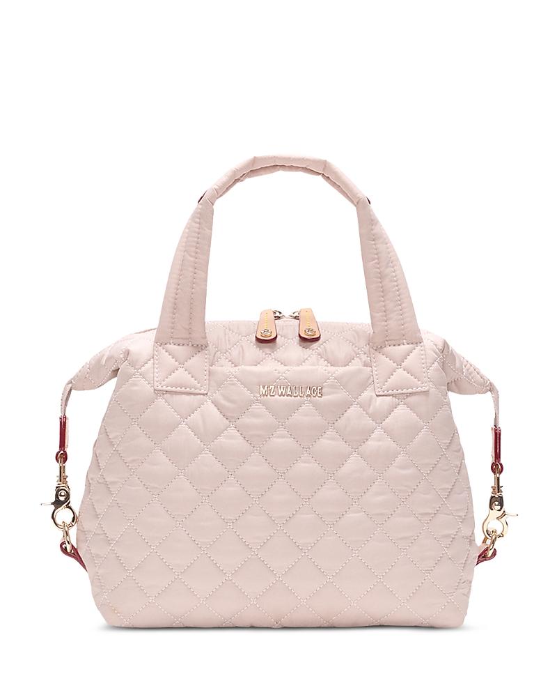Mz Wallace Small Sutton Deluxe Top Handle Bag In Pink