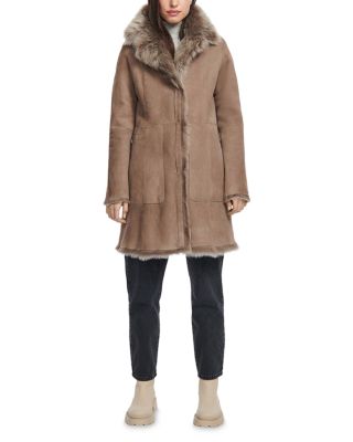 Gypsie Toscana Trimmed Reversible Shearling Coat