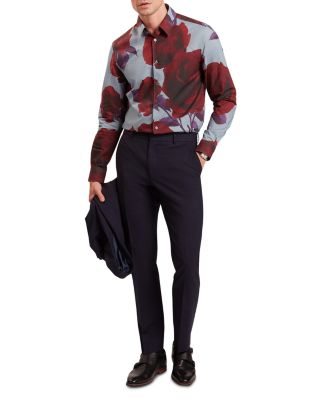 Givira Printed Long Sleeve Button Front Shirt