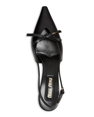 Women's Bow Slingback Pumps