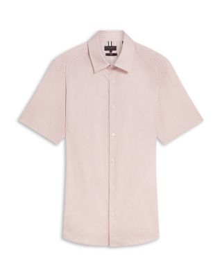 Romann Slim Fit Short Sleeve Button Front Shirt