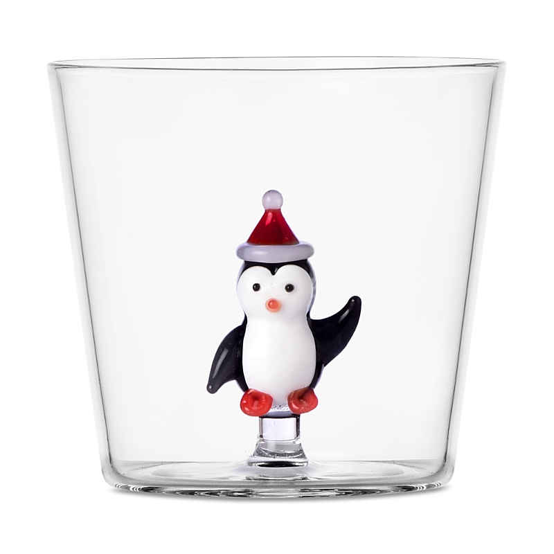 Ichendorf Christmas Tales Penguin Glass Tumbler In Multi