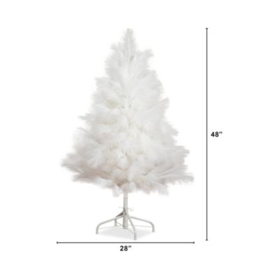 Artificial White Pampas Grass 4&#39; Christmas Tree