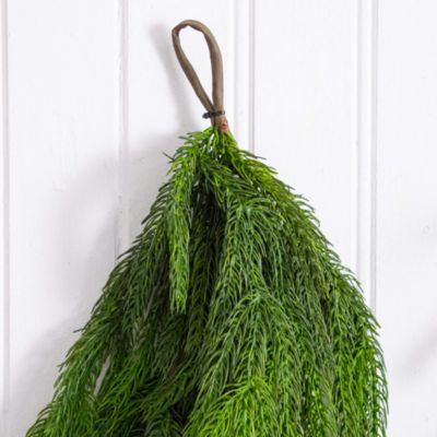 Artificial Real Touch Norfolk Island Pine 10' Garland with Natural Look