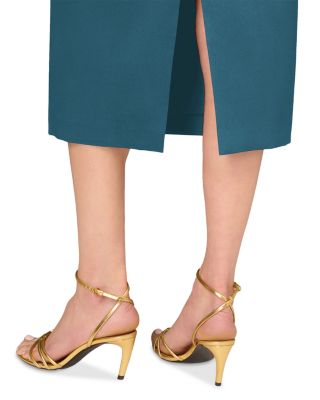 Stretch Mikado Midi Dress