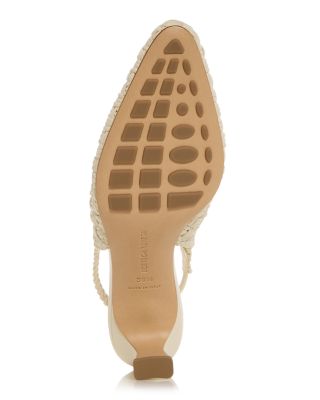 Women's Intrecciato Slingback Pumps