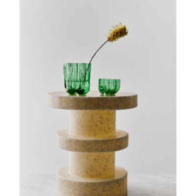 Crackle Glass Votive Holder