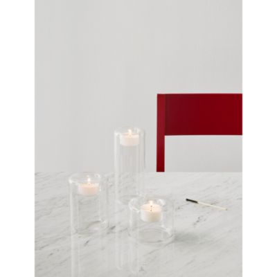 Clear Happy Votive Holders, Set of 3