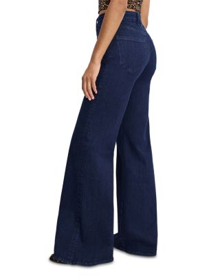 Good Waist Palazzo Jeans in Indigo1153