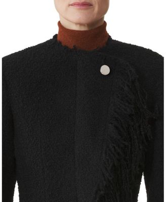  Asymmetrical Jacket in Boucle Wool