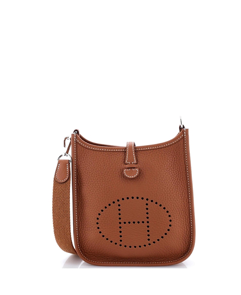Click to view more detailed imagery on our partner's website Pre-owned Pre-owned Hermes Hermes Tpm Evelyne Bag Gen Iii Clemence In Brown