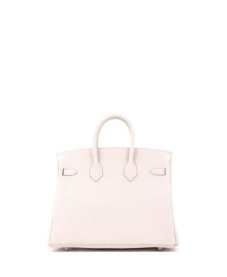 Birkin 25 Handbag Light Togo with Rose Gold Hardware