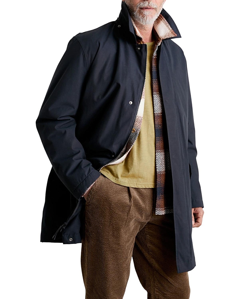 Seasalt Cornwall Stone Wave Coat In Blue