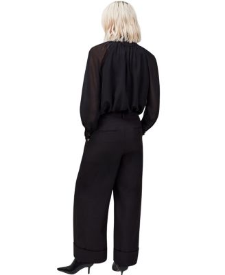  Lace Neck And Cuff Blouse