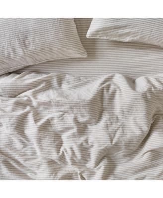 Stripe Linen Duvet Cover, Twin