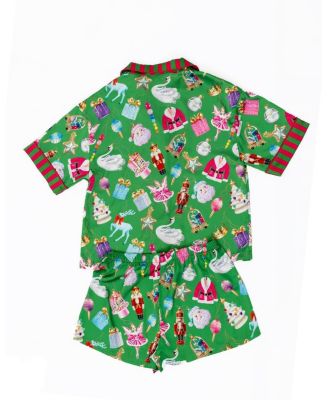  Girls' Holiday Bauble Short Sleeve Shorts Set - Little Kid, Big Kid